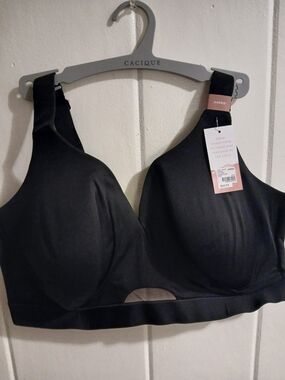 Cacique Black Full-Coverage Seamless Bra